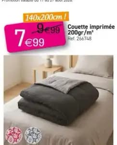 Couette imprimée 200gr/m2