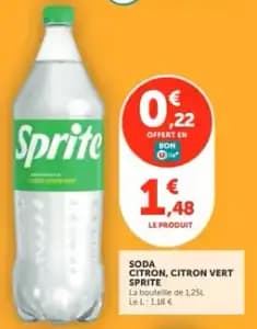 Sprite soda citron, citron vert