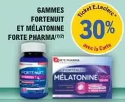 Forté Pharma Forténuit et Mélatonine