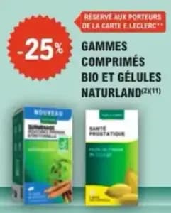 NATURLAND Gammes comprimés bio et gélules