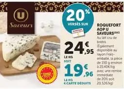 U saveurs roquefort aop