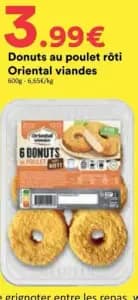 Oriental viandes Donuts au poulet rôti