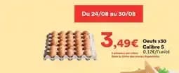 Oeufs x30 calibre S