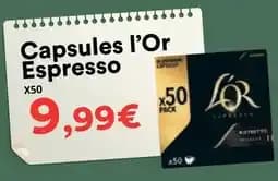 L'or capsules espresso