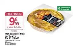 Promo - flan aux œufs frais pur beurre