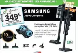 Samsung puissance d'aspiration exceptionnelle
