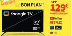 Google tv téléviseur led