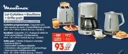 Moulinex Lot Cafetière + Bouilloire + Grille-pain