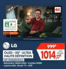 LG oled - 55" ultra haute définition