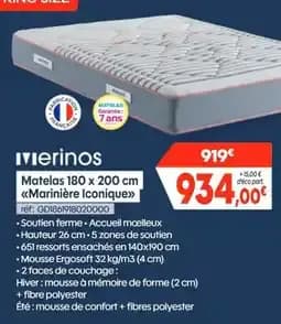 Merinos Matelas Marinière Iconique»