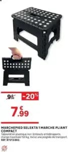 SELEKTA Marchepied 1 marche pliant compact