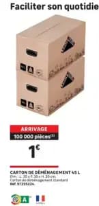 LEROY MERLIN Carton de déménagement