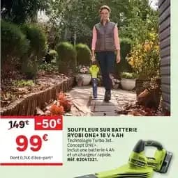 Ryobi Souffleur sur Batterie