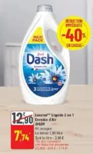 Dash Lessive Liquide 2 en 1