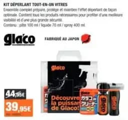 Glaco Kit déperlant tout-en-un vitres