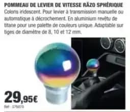 Räzo Pommeau de Levier de Vitesse Sphérique
