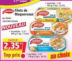 Saupiquet filets de maquereaux escabèche
