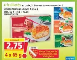 4 feuilletés