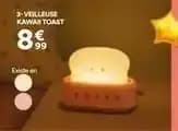 Veilleuse kawaii toast