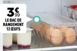 Le bac de rangement 12 œufs