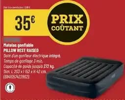 Intex matelas gonflable pillow rest raised