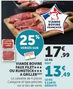 Viande Bovine Faux Filet