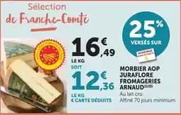 Morbier AOP Jurafloré Fromageries Arnaud