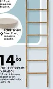 Echelle decorative en bambou