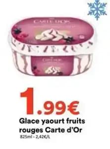 Carte d'or - glace yaourt fruits rouges