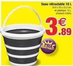 Seau rétractable