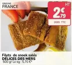 Filets de snoek salés