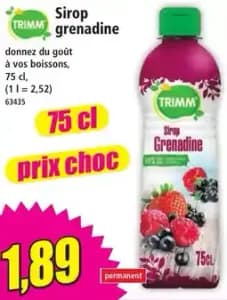 Trimm sirop grenadine