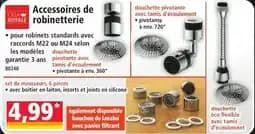 Accessoires de robinetterie