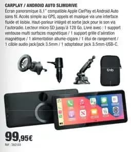 Slimdrive carplay / android auto