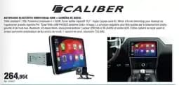 Caliber autoradio bluetooth rmd910dab-cmr + caméra de recul