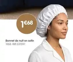 Bonnet de nuit en satin