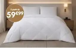Couette sensation duvet en percale