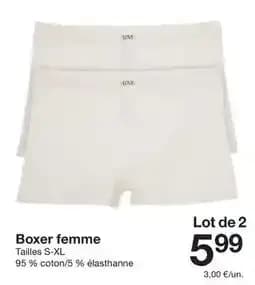 Boxer femme