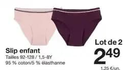 Slip enfant