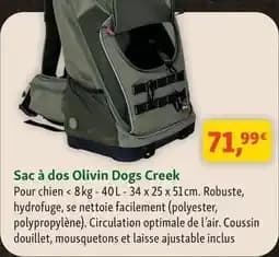 Dogs creek - sac à dos olivin