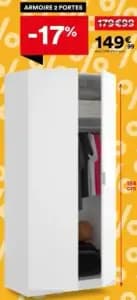 Listowel armoire 2 portes