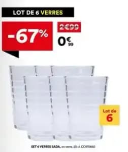 Set 4 verres sada