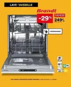 Brandt - lave-vaisselle encastrable