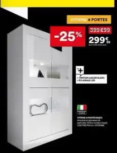 Vitrine 4 portes