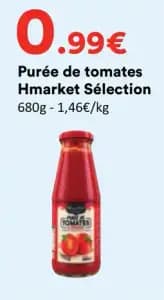 Hmarket Sélection Purée de tomates