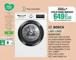 Boash lave-linge wuu28t69fr