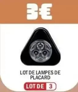 Lot de lampes de placard