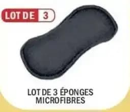 Lot de 3 éponges microfibres