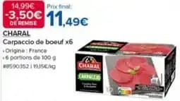 CHARAL Carpaccio de boeuf