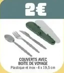 Couverts avec boite de voyaje
